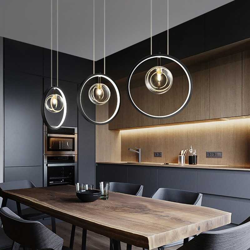 Glass Chandelier Lamp
