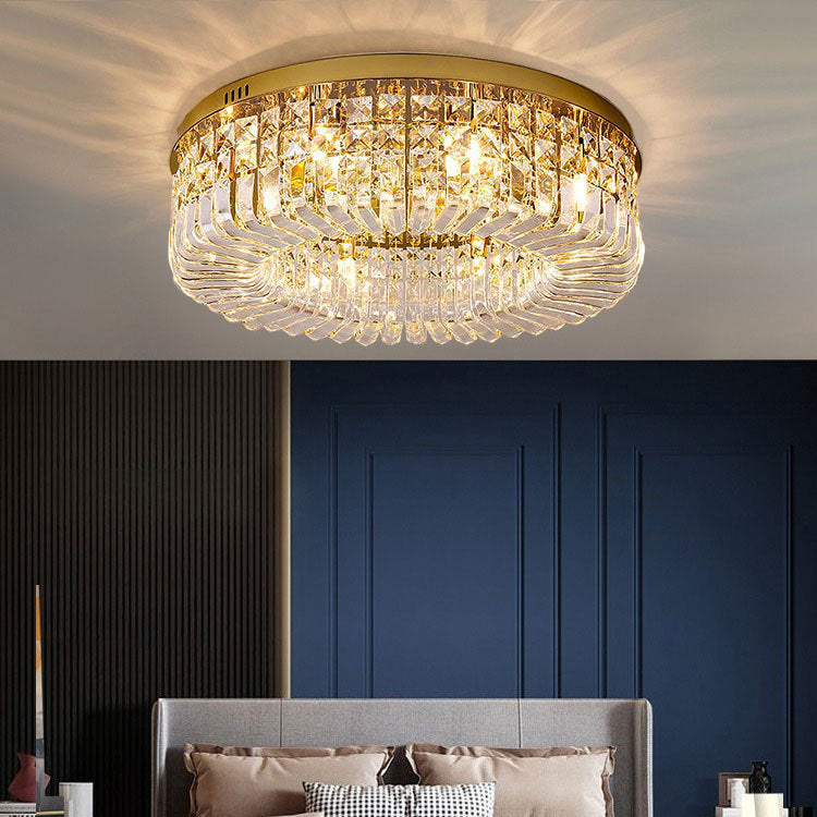 Crystal Ceiling Lamp Modern Italian Style Living Room Lighting