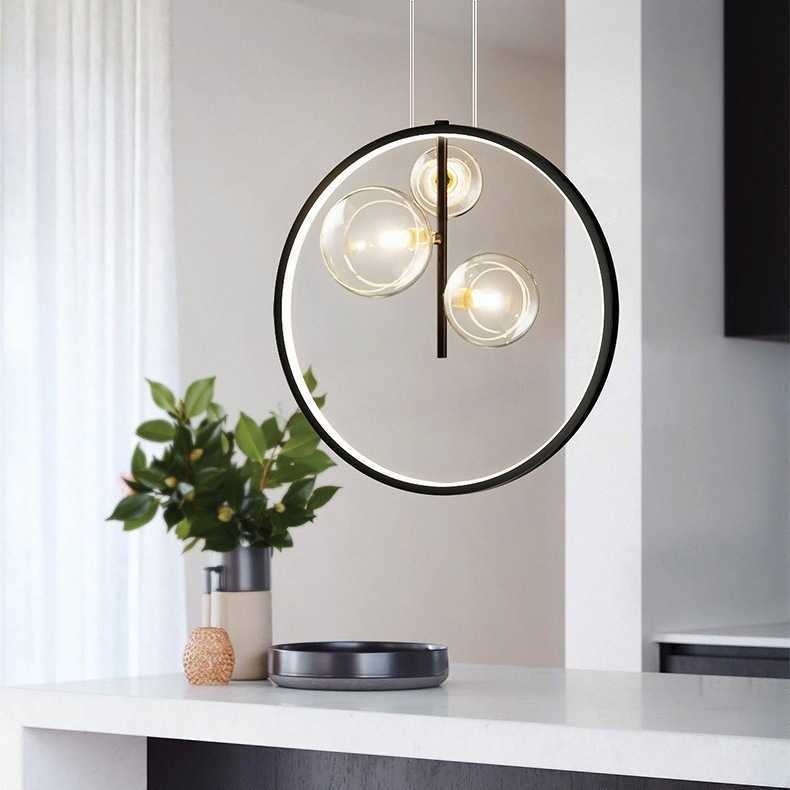 Glass Chandelier Lamp
