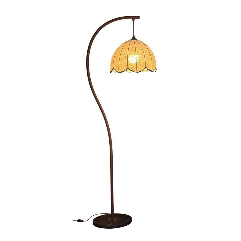 Lotus leaf floor lamp
