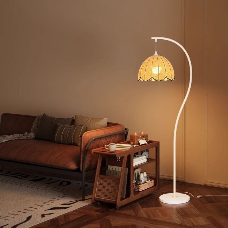Lotus leaf floor lamp
