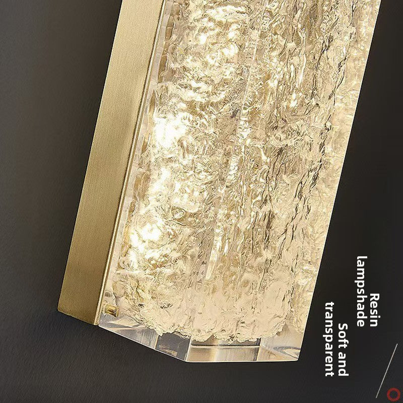 Creative Resin Bedside Wall Lamp with Warm Light