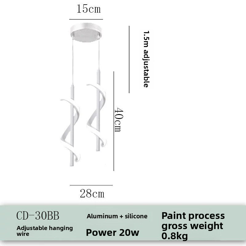 Modern LED Chandelier Minimalist Hanging Lamp