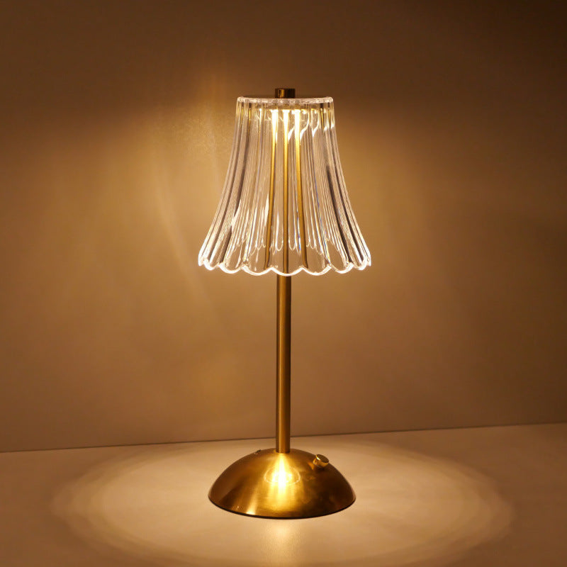 Antique bronze rechargeable desk lamp