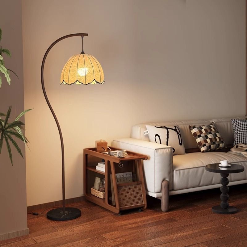 Lotus leaf floor lamp