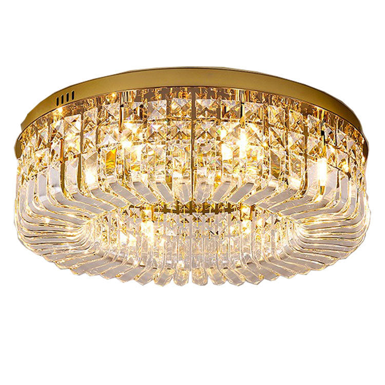 Crystal Ceiling Lamp Modern Italian Style Living Room Lighting