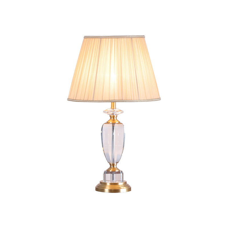 European Crystal Table Lamp with Dimmable LED