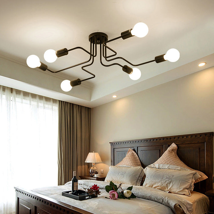 Modern Retro Iron Ceiling Lamp