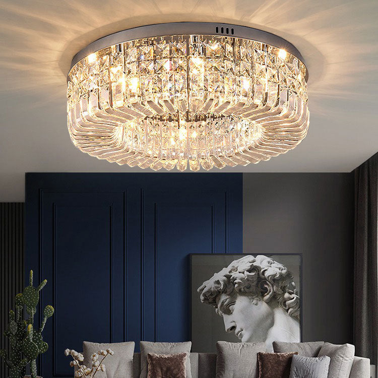 Crystal Ceiling Lamp Modern Italian Style Living Room Lighting