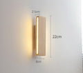 Rotatable Solid Wood LED Wall Lamp