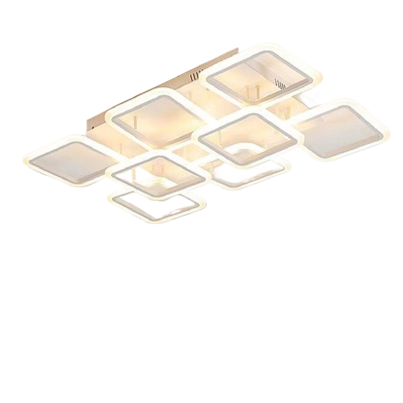 Modern Rectangular LED Ceiling Lamp for Living Room and Bedroom