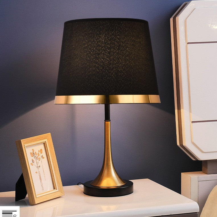 European Retro Table Lamp Touch Control Nightstand Light
