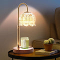 Adjustable Timer Aromatherapy Wax Melt Lamp with Decorative Glass Shade