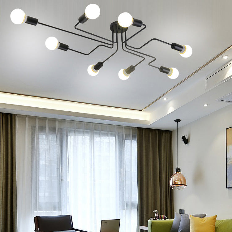 Modern Retro Iron Ceiling Lamp