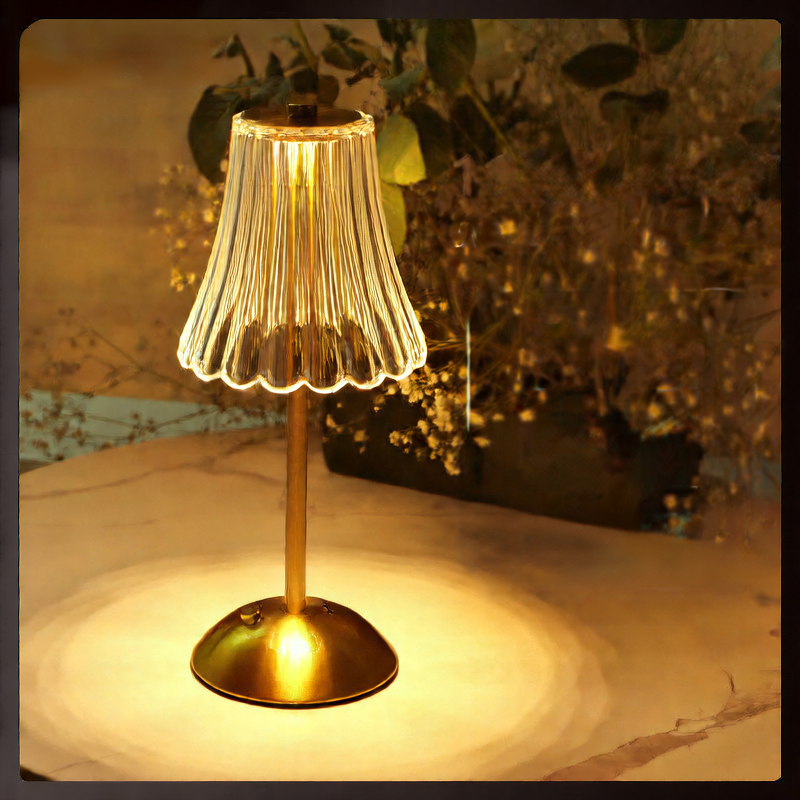 Antique bronze rechargeable desk lamp