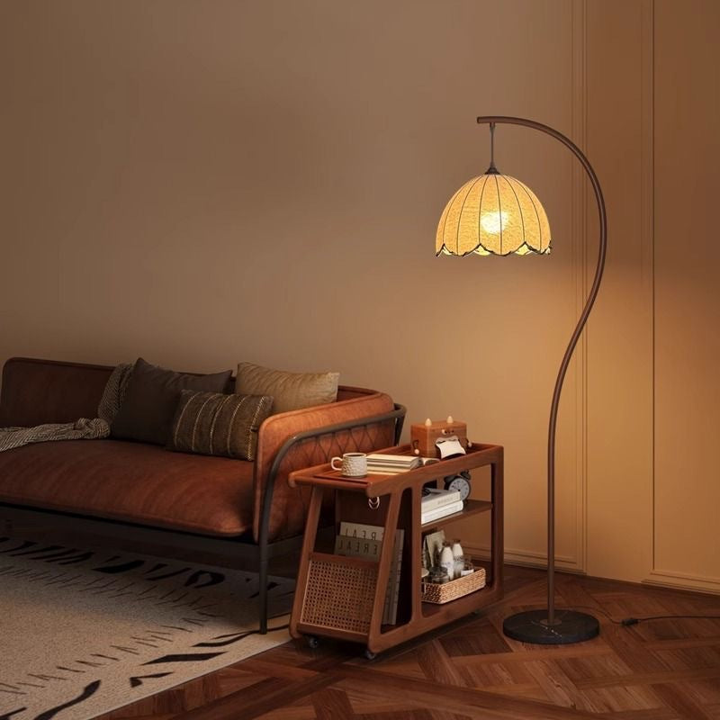 Lotus leaf floor lamp
