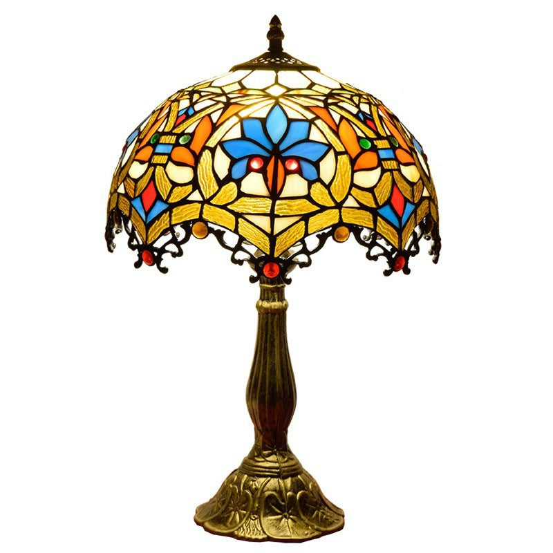 Artistic Stained Glass Tiffany Table Lamp for Bedroom Decor